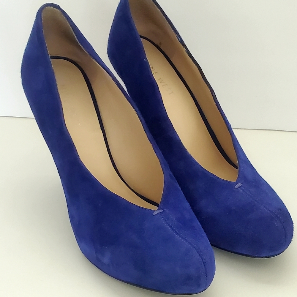 Nine West Cobalt Suede Pumps